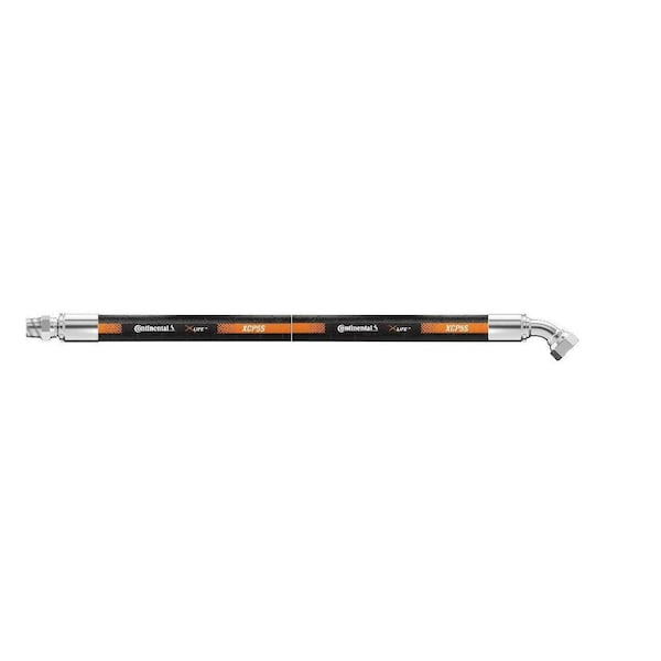 Continental Hydraulic Hose Assembly - 3/8" ID 48" Length - 3/8" MPX x 3/8" FJX45 - 5100 psi XCP5S-06,06MPX-06FJX45,48 IN OAL - main